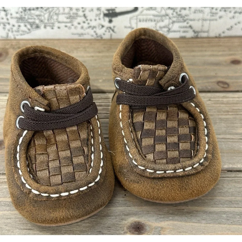 Twister Baby Buckers Carson Mocs Infant 6-12M Brown Good